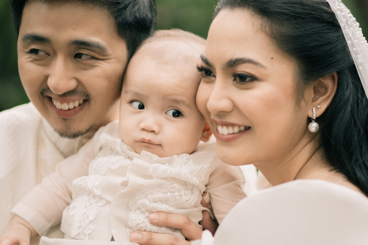Justine Burgos and Erik Dy and their son, Gael
