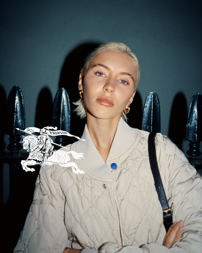 Iris Law in Burberry’s Spring 2024 campaign