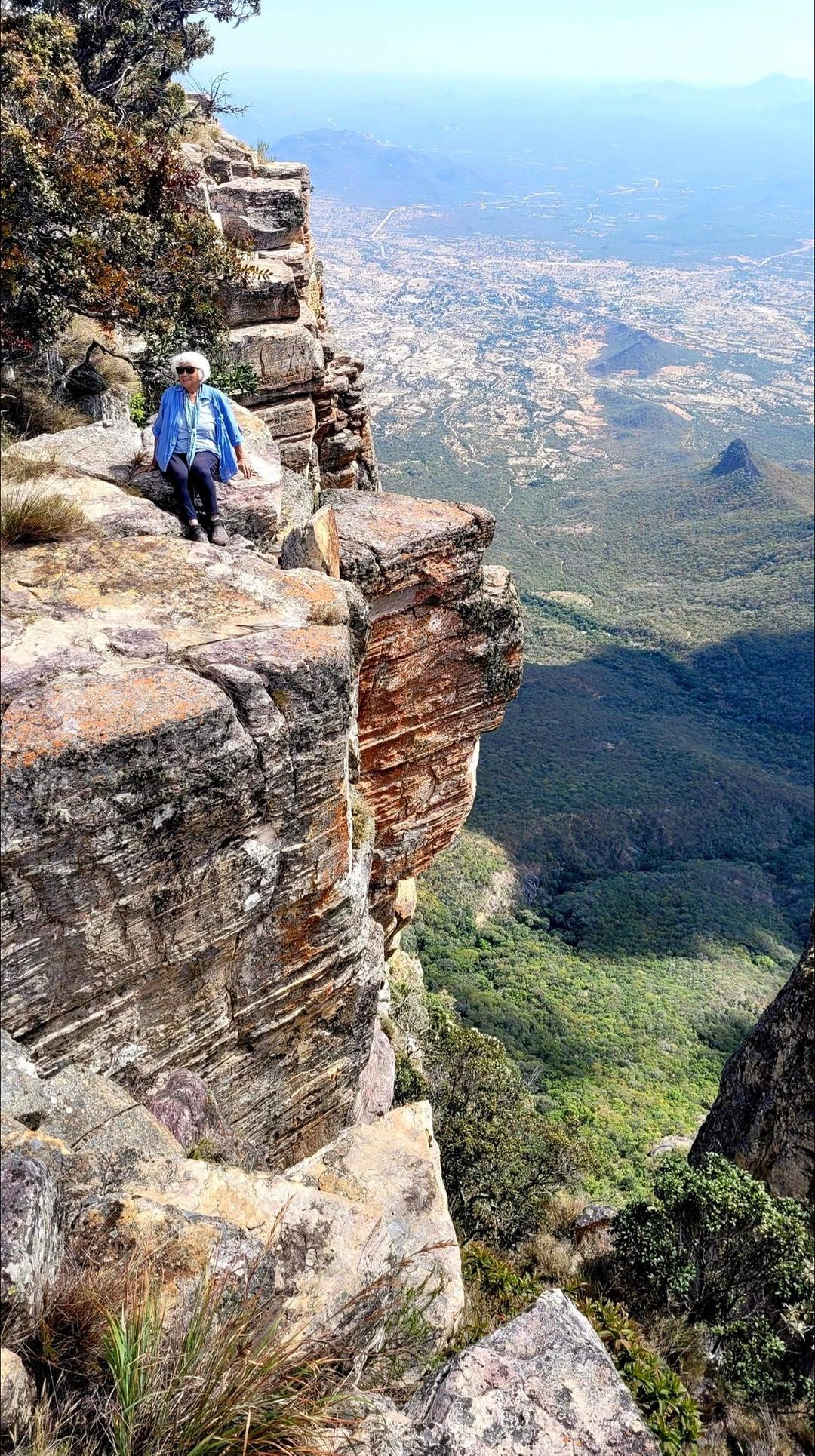 Luisa Yu in the mountains of Lubango, Angola