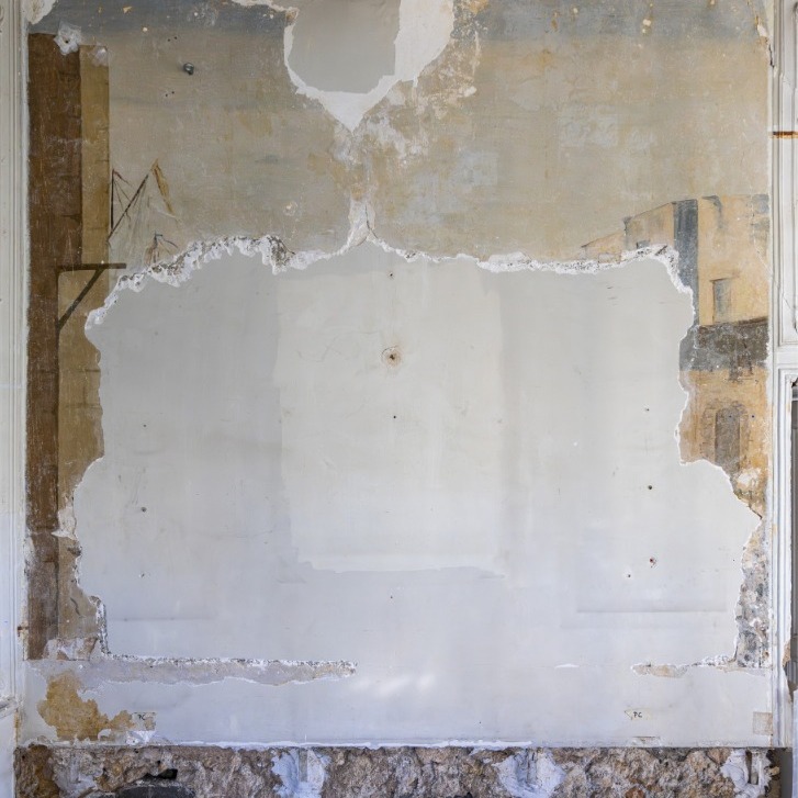 “Entrée du port” has sustained considerable damage over the years