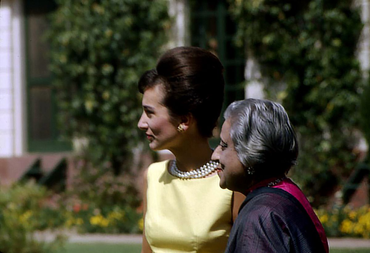 Lee Radziwill in India (left), 1962