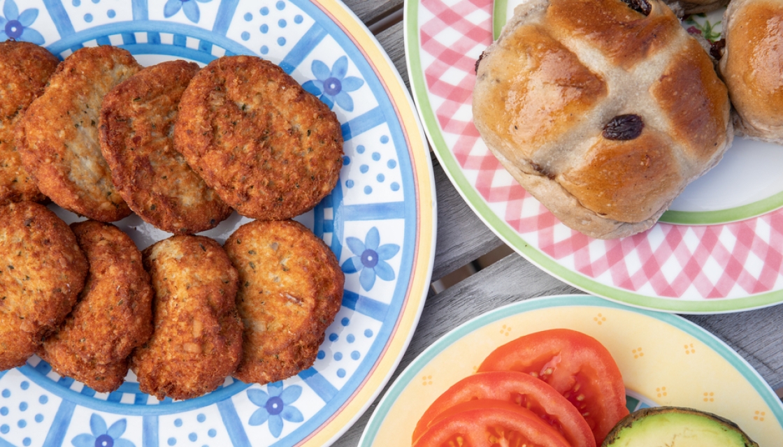Bermudian treats: hot crossed buns and codfish cakes