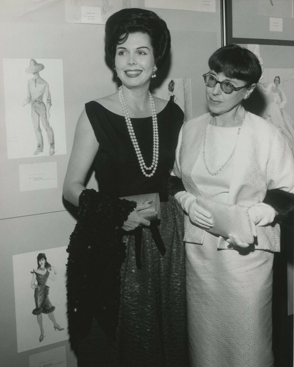 Actress Ann Miller and costume designer Edith Head