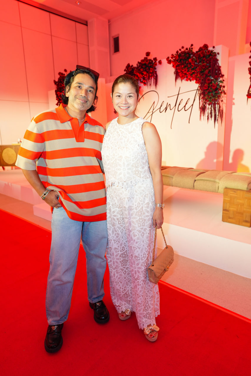 Bang Pineda with Beatriz Lhuillier