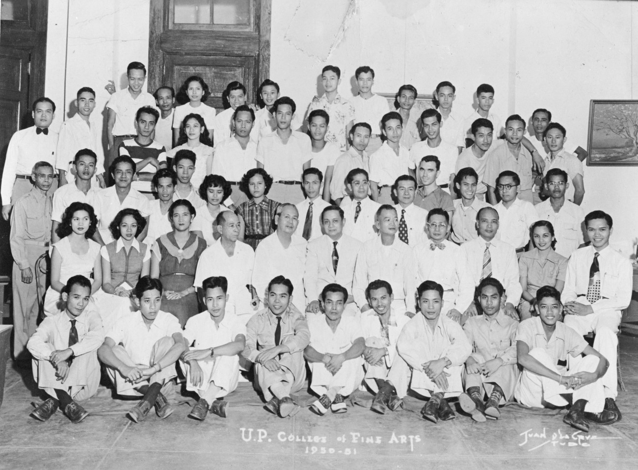Amorsolo's UP Fine Arts class of 1950 to 1951