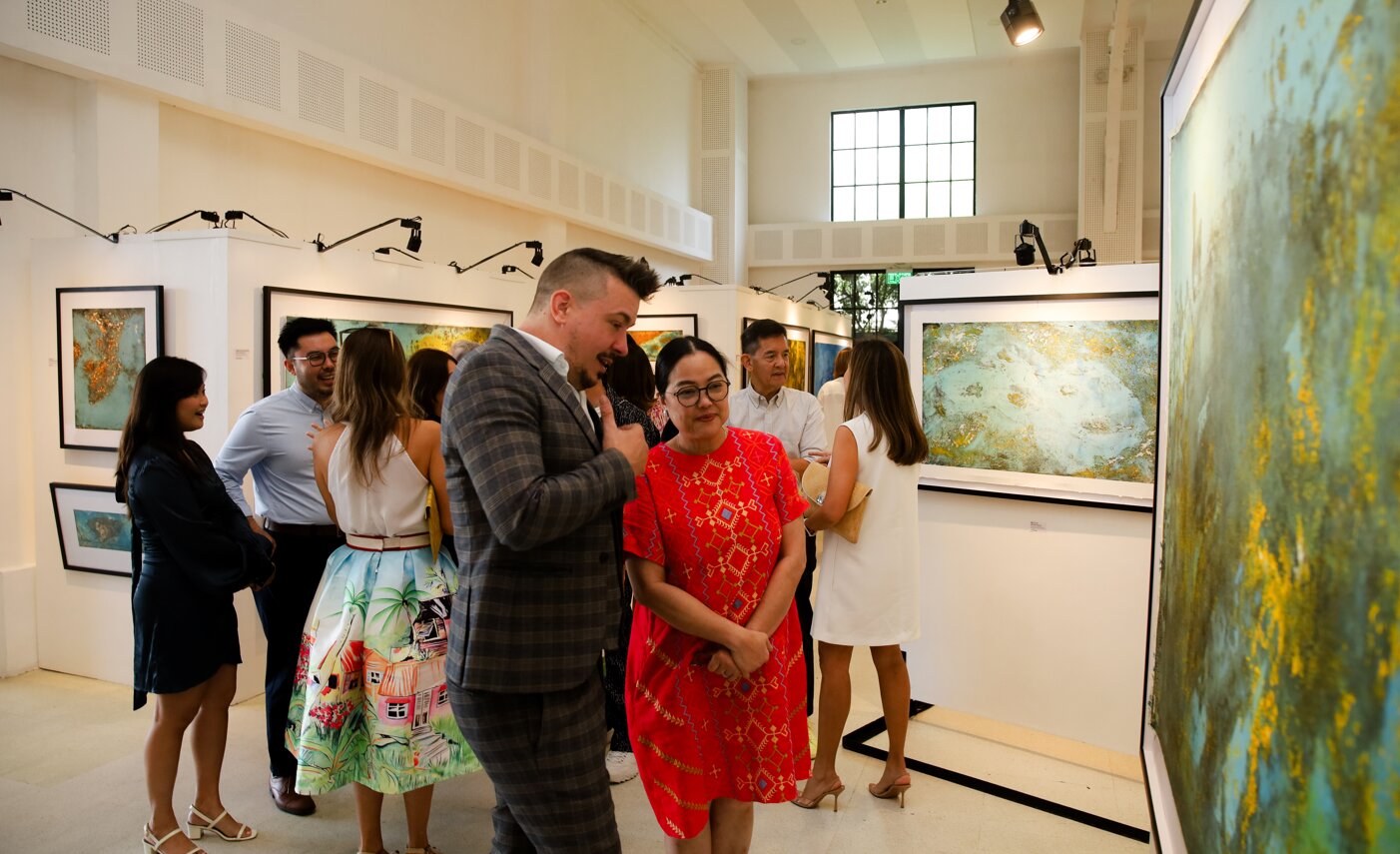 Godin encourages viewers to explore and interpret the abstract elements of his work in their own ways