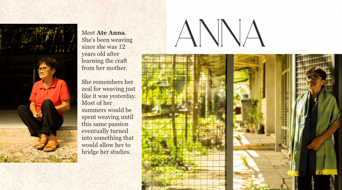 Ate Anna has used her craft to bridge her studies