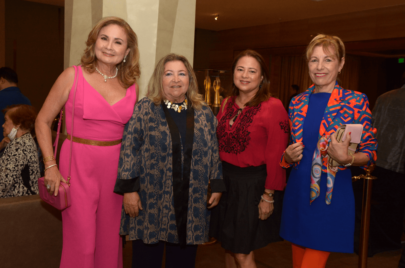 L-R: BP Trustee Lulette Monbiot with Conxa Saura, Bambina Olivares, and Loreto Girault