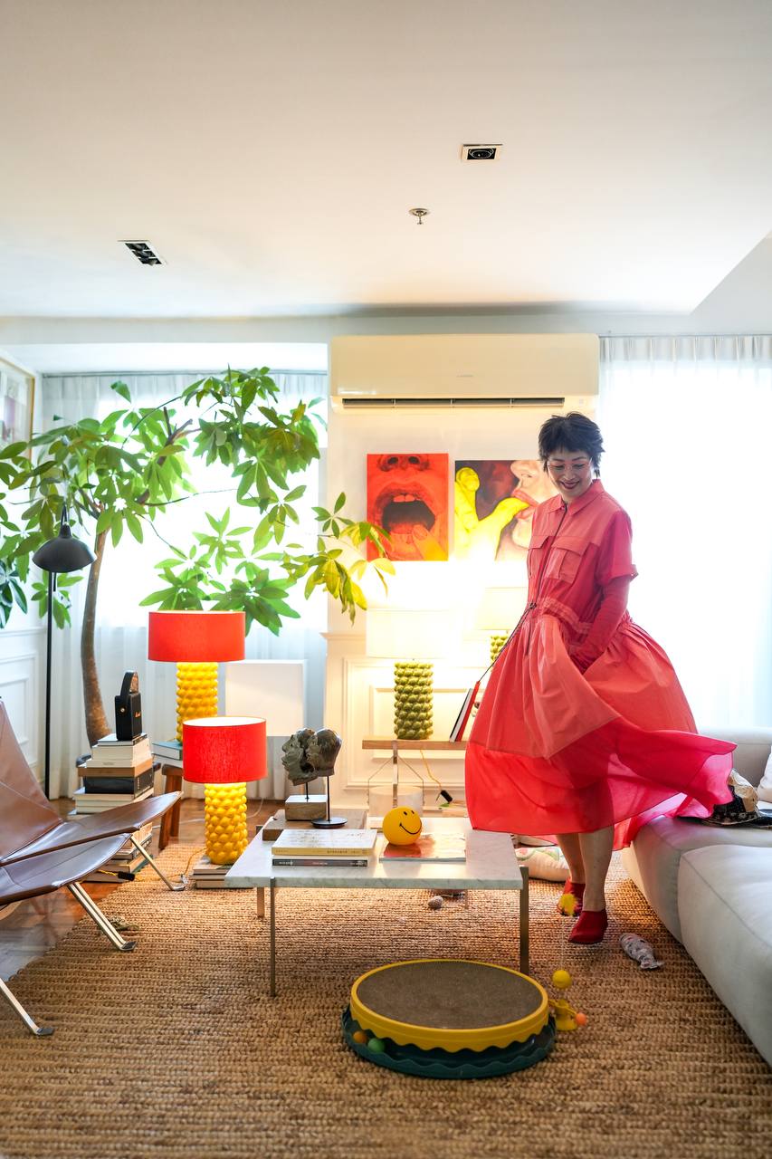 Bold colored lamps add much-needed hues to enliven a space.