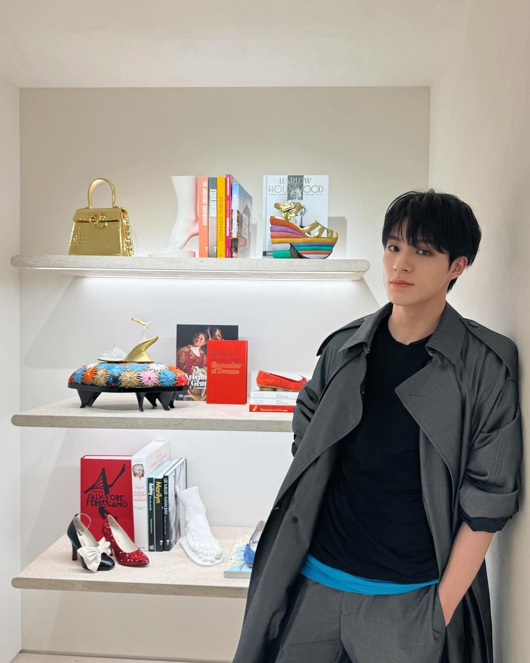 NCT's Jeno for Ferragamo at Milan Fashion Week