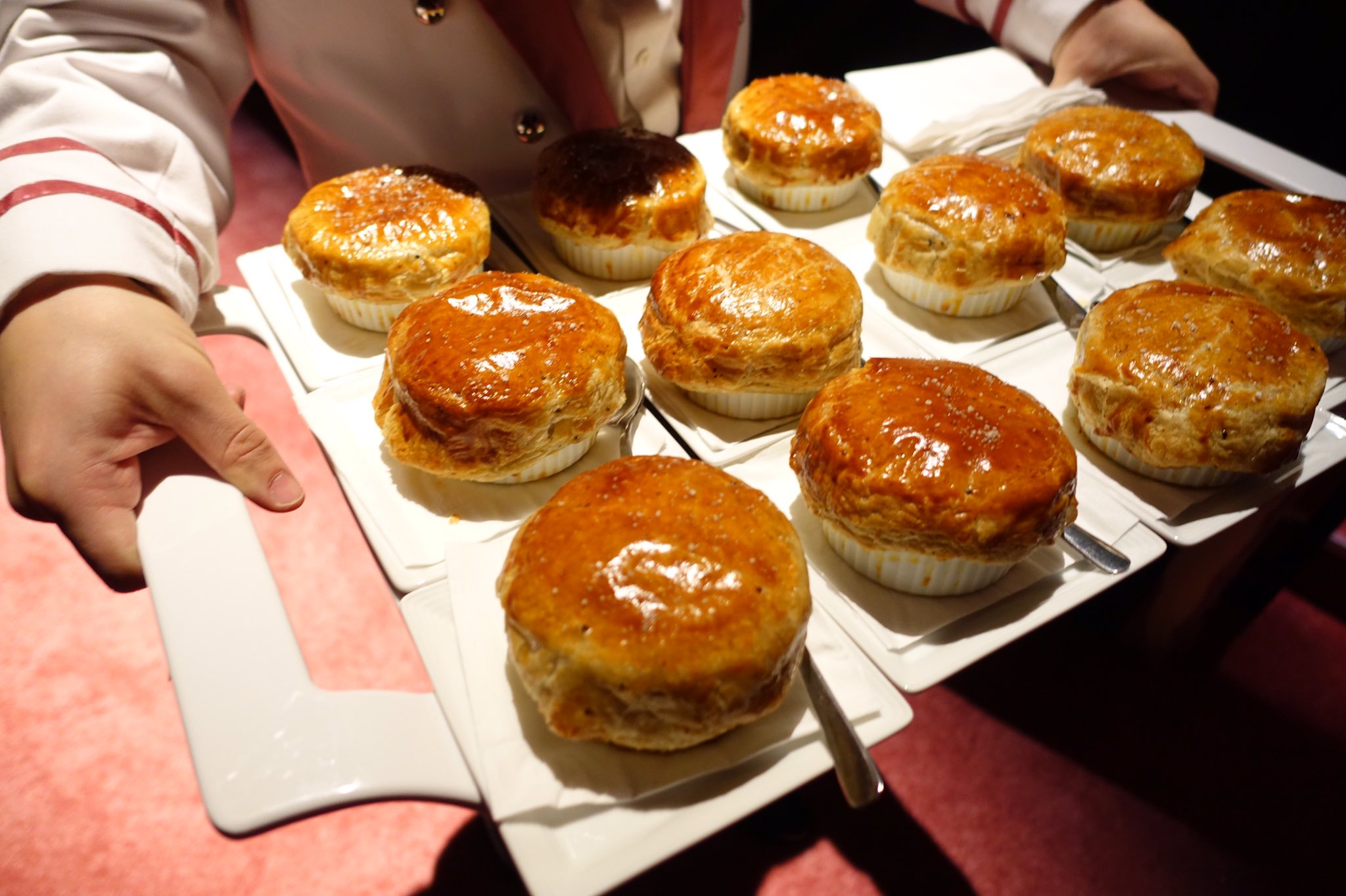 The Governors Ball crowd favorite: black truffle chicken pot pie