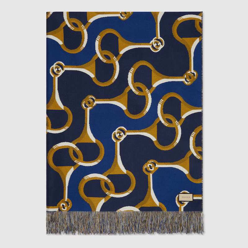 Gucci’s Interlocking G Horsebit wool blanket