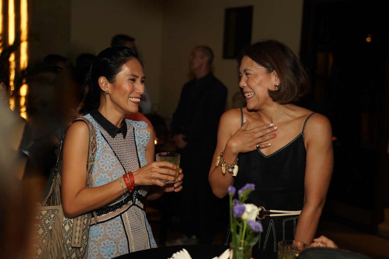 Mrs. Saldo's owner and chef Rhea Rizzo with holistic wellness specialist Marilen Elizalde