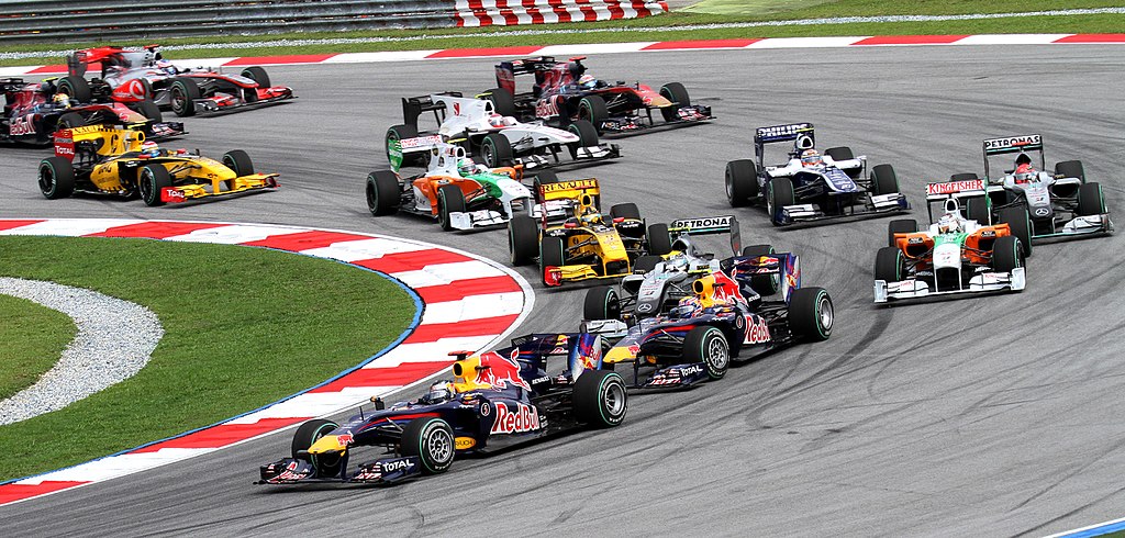 Example of a Formula 1 race
