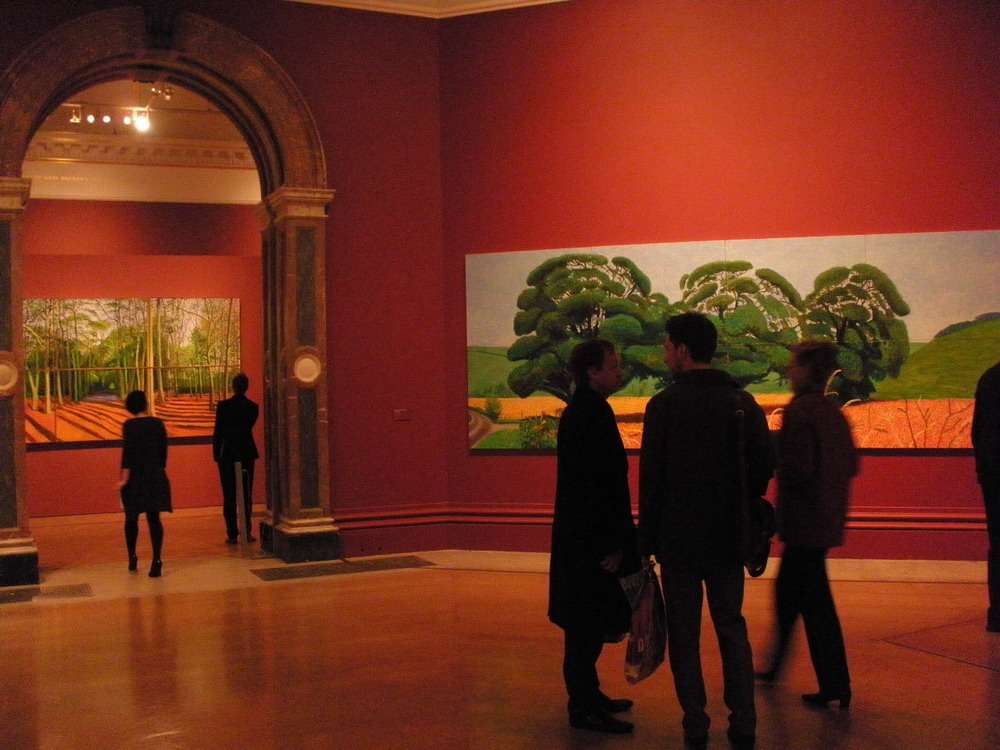 A David Hockney exhibition at the Royal Academy of Arts in London