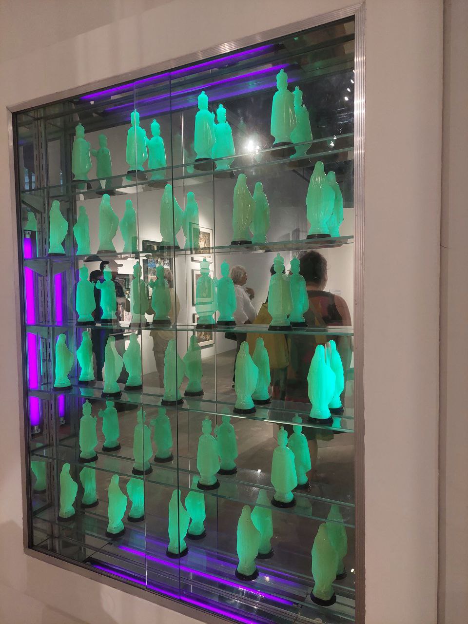 TOP LEFT: “J.S. Bach’s Double Violin Concerto” (2008) by Bernardo Pacquing; TOP RIGHT: “J.S. Bach’s Chaconne for Solo Violin” (2008); BOTTOM LEFT: “Phosphorescent Salvation” (1996-2011) by Gerardo Tan; BOTTOM RIGHT: “Beach Scene” (2015) by Gerardo Tan