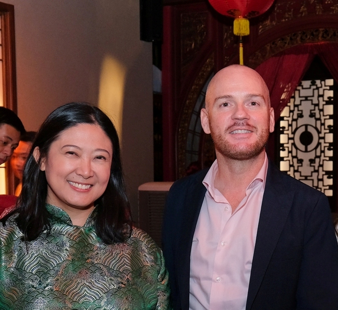 TOP RIGHT: Admiral Hotel's EAM F&B Quentin Renard and Angie Duarte. TOP LEFT: Khalel Demetrio from Destileria Barako and Matthias Koppe. BOTTOM RIGHT: Margaux Salcedo and Matthieu Busschaërt, Admiral Hotel Manila – MGallery’s General Manager. BOTTOM LEFT Accor Regional Director of Marketing for Sofitel Legends, Sofitel, MGallery, and Emblems Diane-Laure Dudoué; South Palms - MGallery Bohol General Manager Janine Taylor; Senior Vice President, Food, Beverage, and Entertainment for Sofitel Legend, Sofitel, MGallery, and Emblems Nigel Moore; and Panglao Shores Managing Director Hope Uy