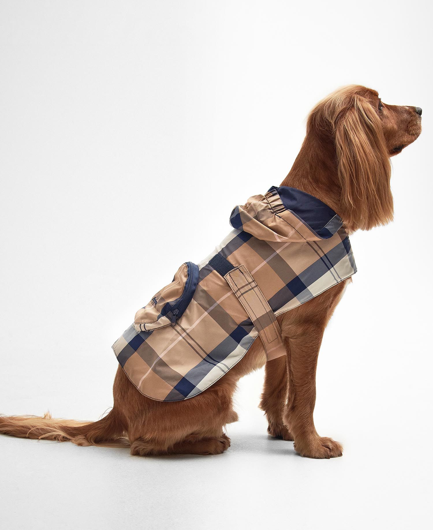 Packable Tartan Dog Coat