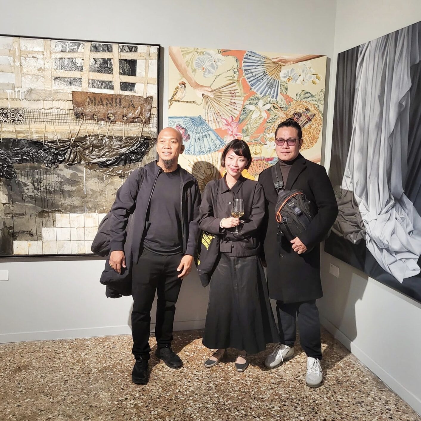 TOP (L-R): Verone and Ayi Magpayo; Raffy Napay, Anna Bautista, and Demi Padua; Nicole Whisenhunt, Pam Lopez, and the European Cultural Centre's Rachelle De Stefano; BOTTOM (L-R): Anna Bautista and Tim Tan; Don Quibilan, Marc Buencamino, and Anton Mendoza; Gabi Mendoza, Mai Mai Cojuangco, Derek Flores, Flor Ongtenco, Demi Padua, Anna Bautista, Bianca Monzon-Cueva