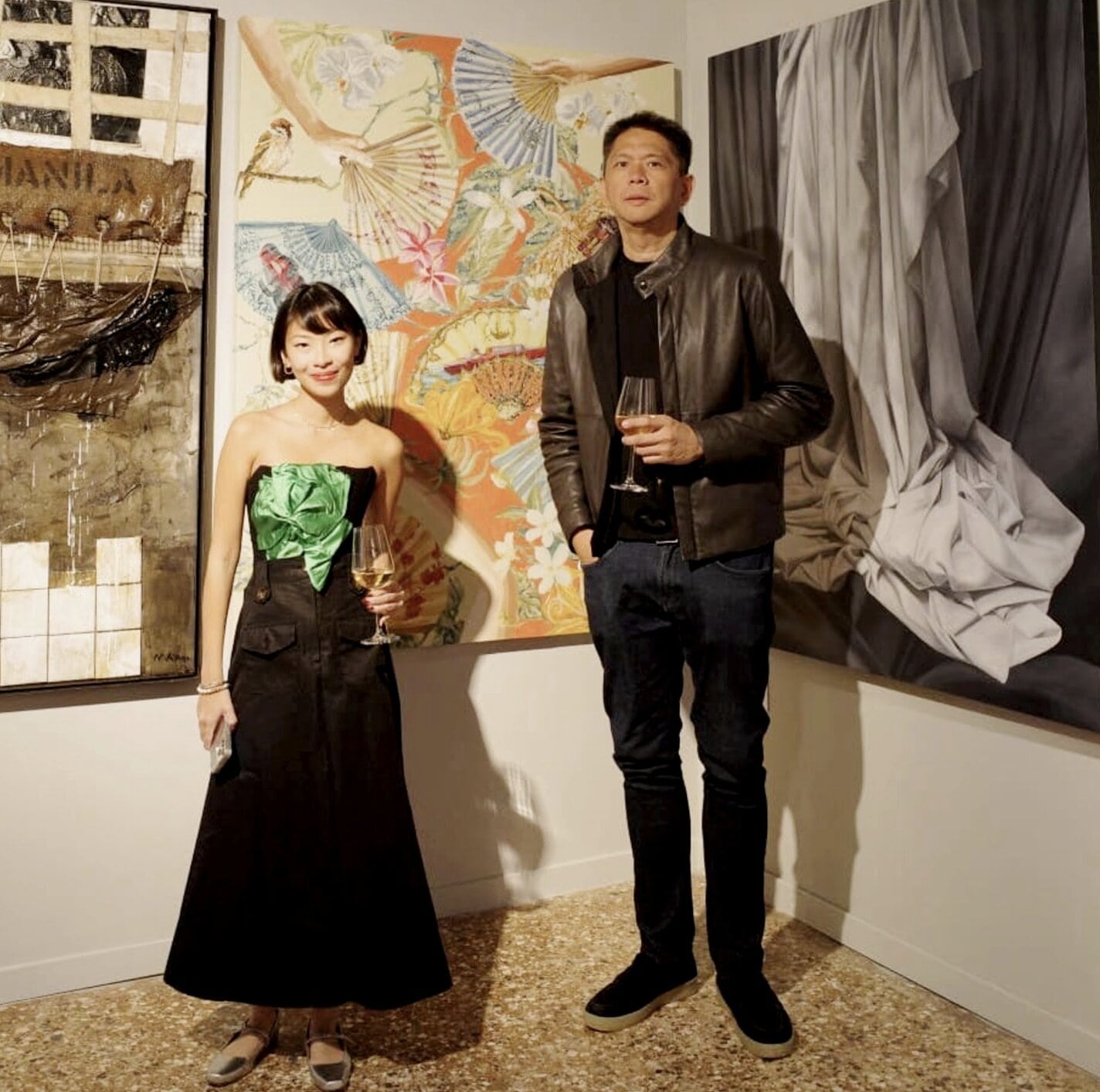 TOP (L-R): Verone and Ayi Magpayo; Raffy Napay, Anna Bautista, and Demi Padua; Nicole Whisenhunt, Pam Lopez, and the European Cultural Centre's Rachelle De Stefano; BOTTOM (L-R): Anna Bautista and Tim Tan; Don Quibilan, Marc Buencamino, and Anton Mendoza; Gabi Mendoza, Mai Mai Cojuangco, Derek Flores, Flor Ongtenco, Demi Padua, Anna Bautista, Bianca Monzon-Cueva