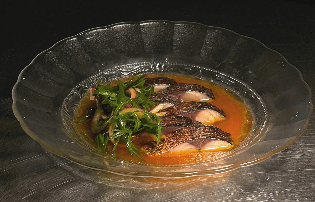 BOTTOM (L-R): Unagi Katsu Sando and Blue Mackerel