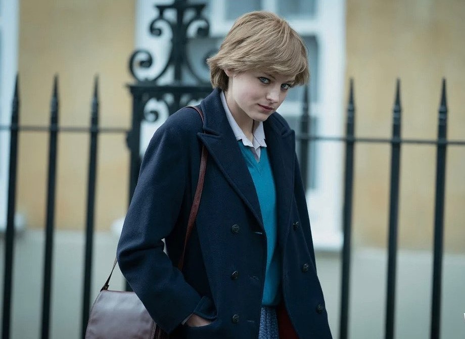 Emma Corrin as Princess Diana in The Crown