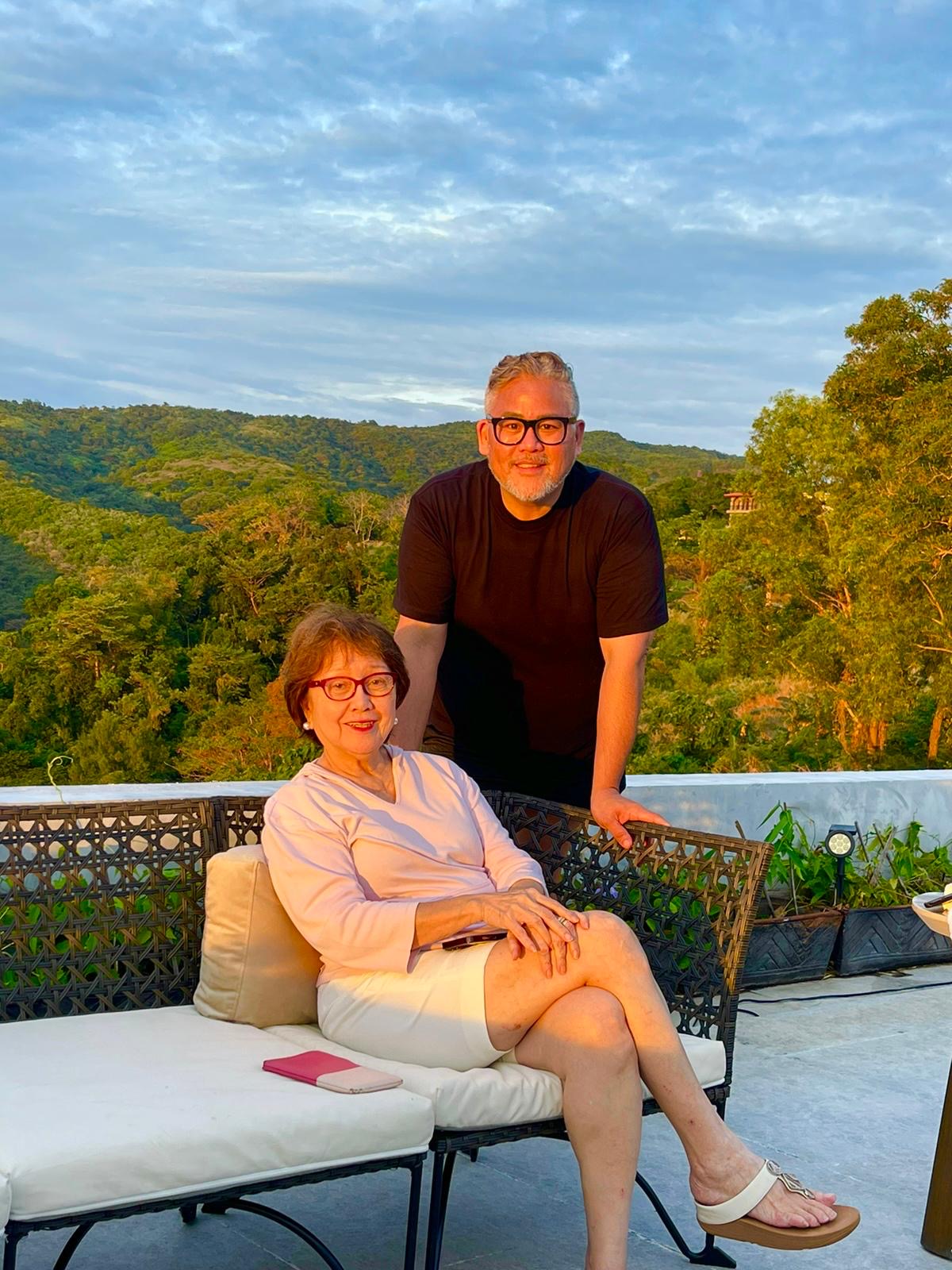 Rajo Laurel likes to take his mom, Virginia, traveling with his siblings