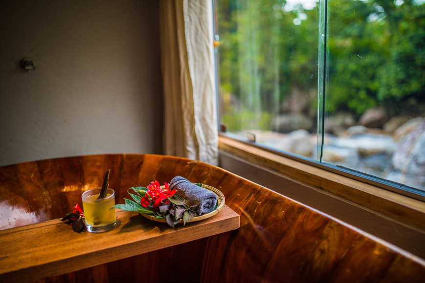 A rejuvenating herbal bath