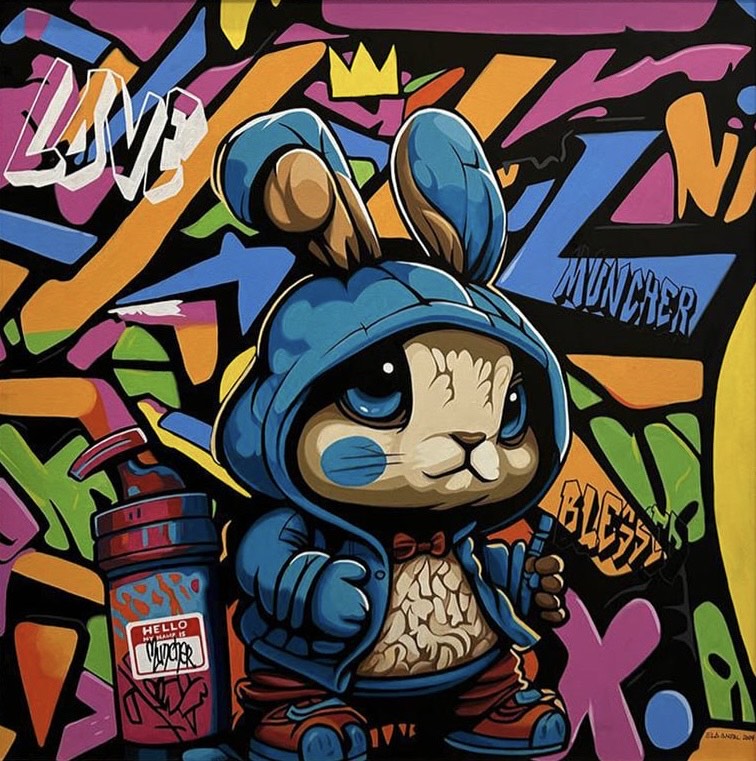 TOP LEFT: “Study for Null_Body and Portrait#003” by Yukita Hashimoto (from YOD TOKYO & Editions Gallery). TOP RIGHT: “Graffiti Tales” by Ela Andal (from M Gallery Manila). BOTTOM LEFT: “The Keeper” by Gabby Prado (from Galerie Stephanie). BOTTOM RIGHT: “Sunday Gang” by Marilou Solano (from Village Art Gallery).