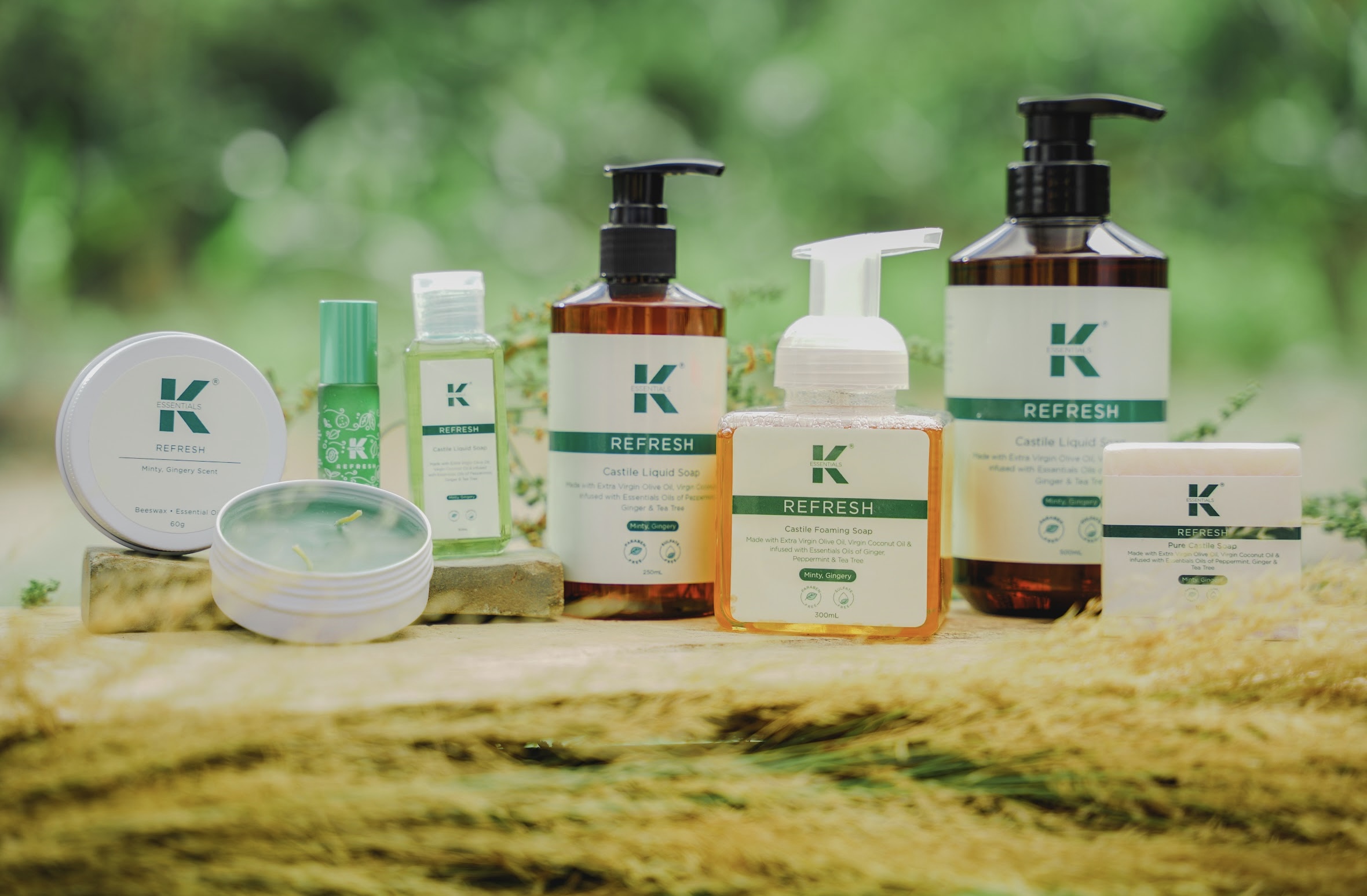 K Essentials collection of home and bath products