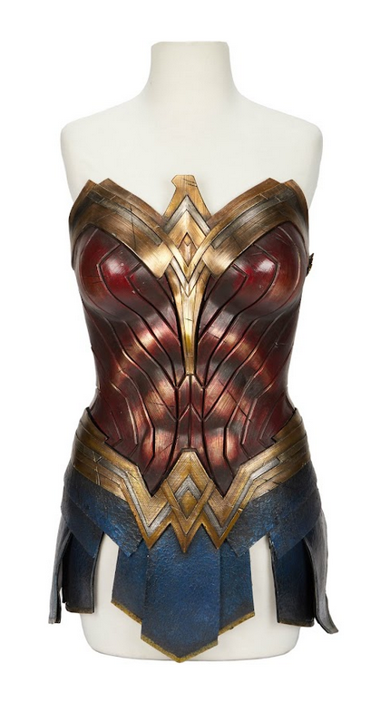 Gal Gadot's Wonder Woman production-made costume and a signed copy of "The Amazing Spider-Man #1"