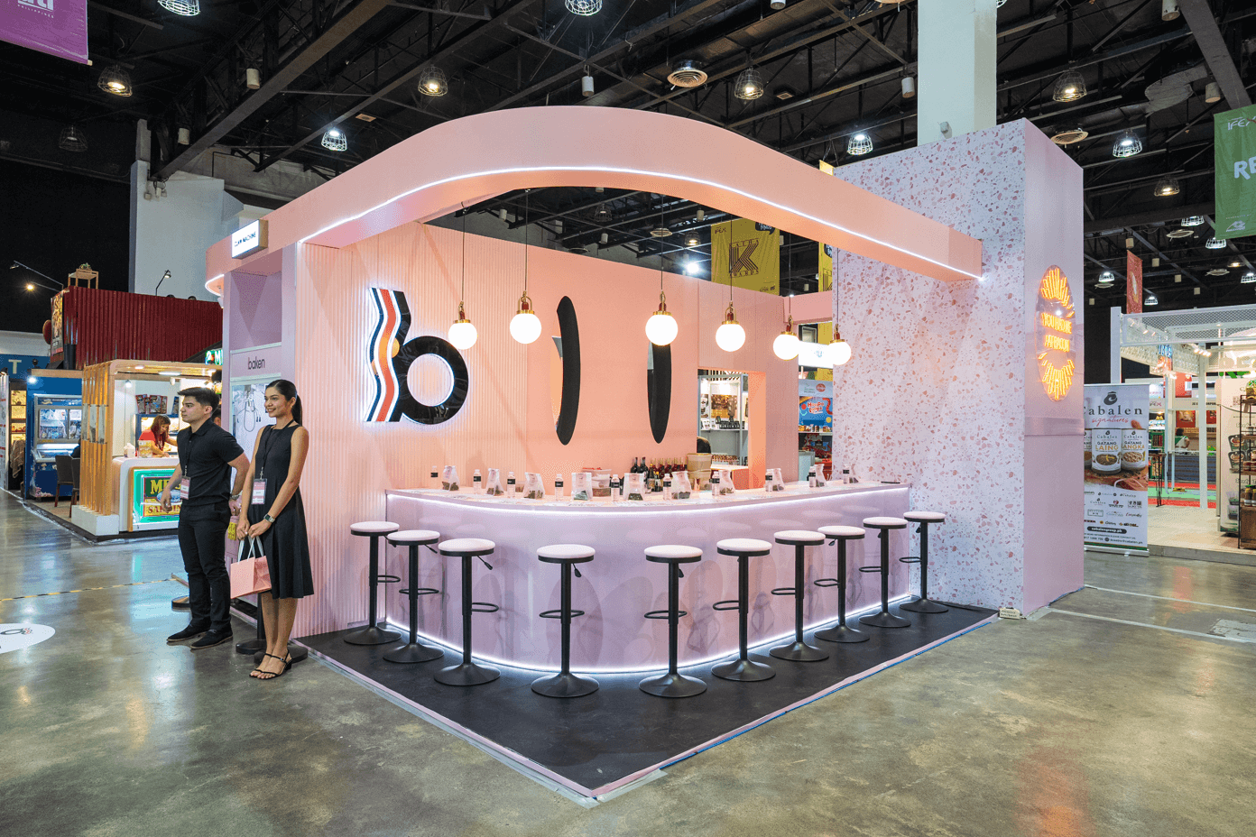 The cute and sleek Baken Cafe at IFEX Philippines 2024 