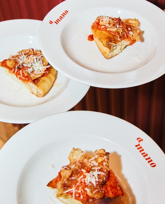 TOP LEFT: Padellino Italian Pan Pizza; TOP RIGHT: Hazelnut Pagoda Dessert; BOTTOM LEFT: Fried Pizza Cone; BOTTOM RIGHT: Gourmet Fried & Baked Pizza