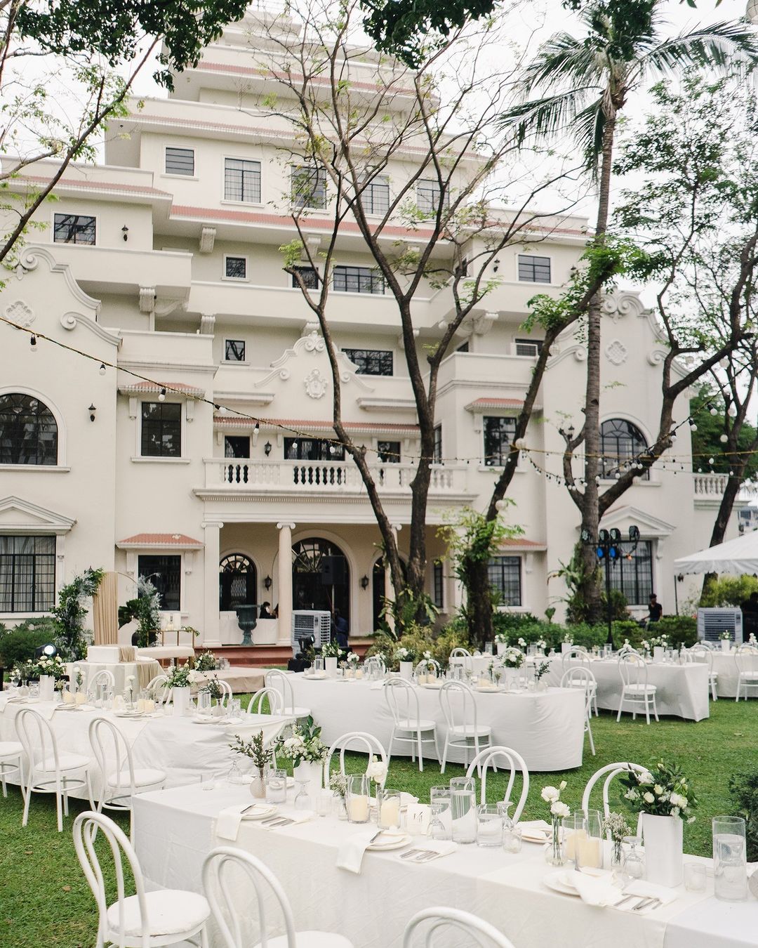 An outdoor reception location in the estate