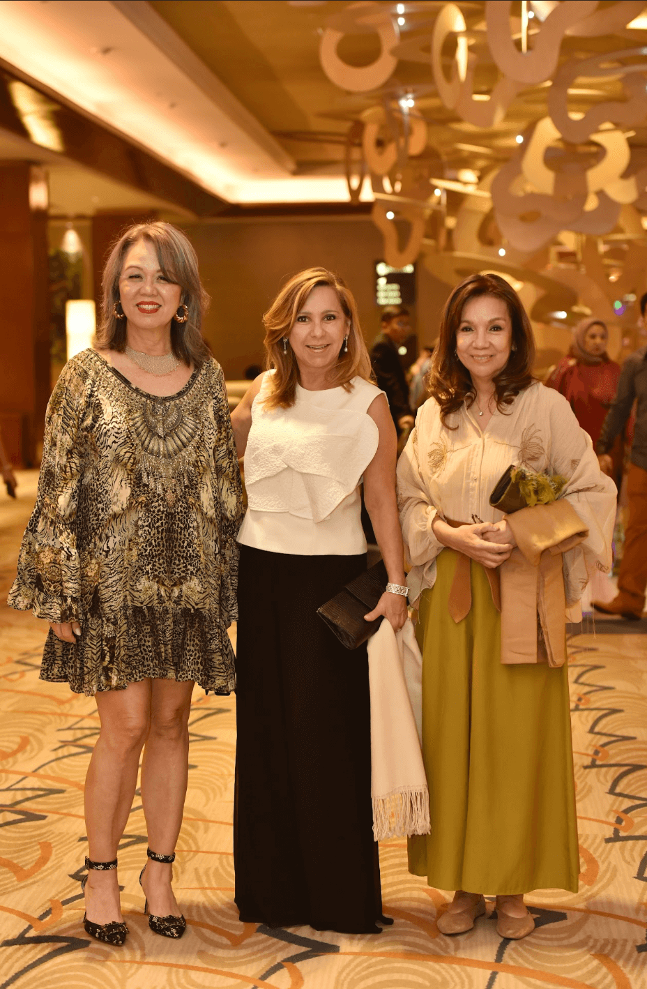 TOP TO BOTTOM, L-R: Ballet Philippines artistic director Mikhail Martynyuk with wife, Eleonora Martynyuk. EU Ambassador to the Philippines H.E. Luc Véron and Madame Nicole Weissman Veron. Tony Boy Cojuangco and Maymay Liechtenstein, chairman and president of Ballet Philippines respectively. Wito Quimson, Sandy Lamb Moran, and Cynthia Nakpil. Joy and Joel Rustia. Cheche Lazaro, Nina Yuson, and Sylvia Lichauco.
