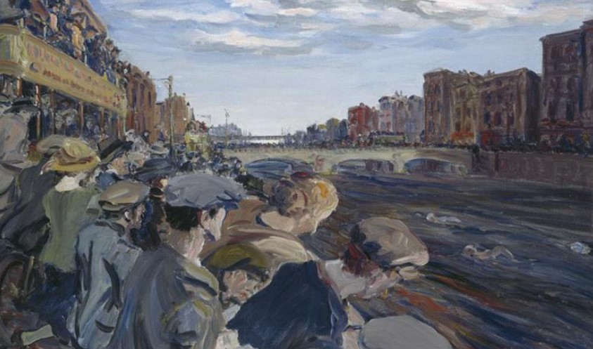 "The Liffey Swim" by Jack Butler Yeats (1923)