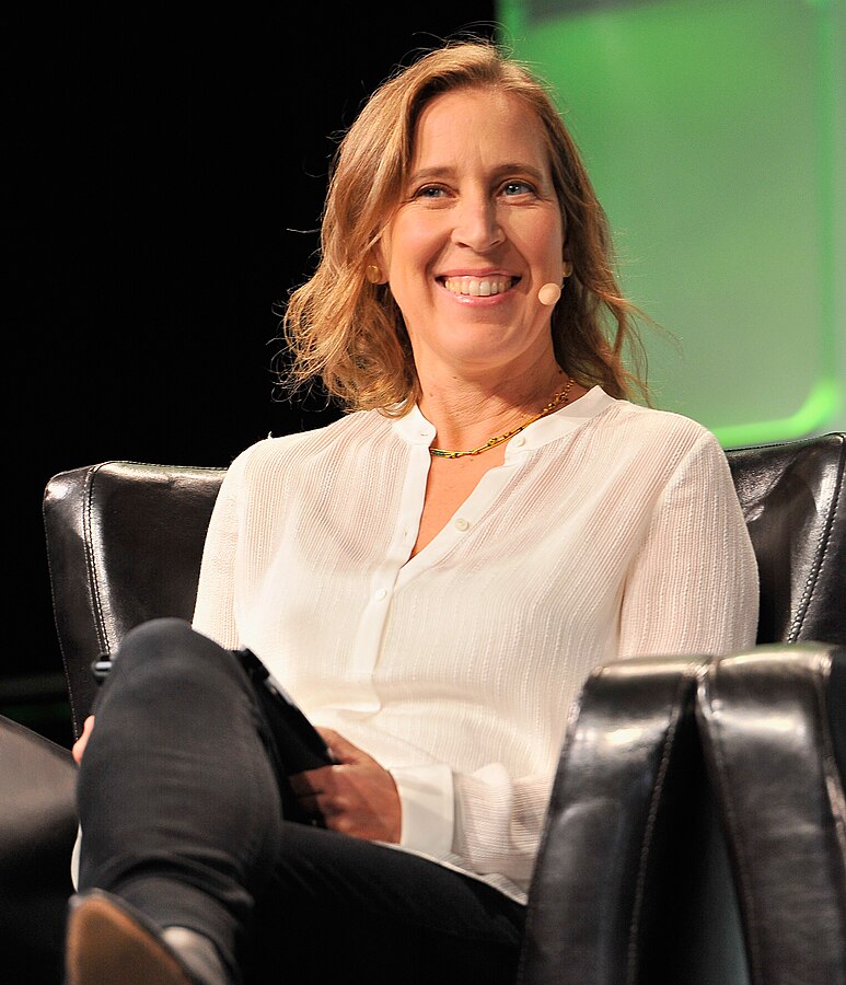 Wojcicki at TechCrunch Disrupt in 2016