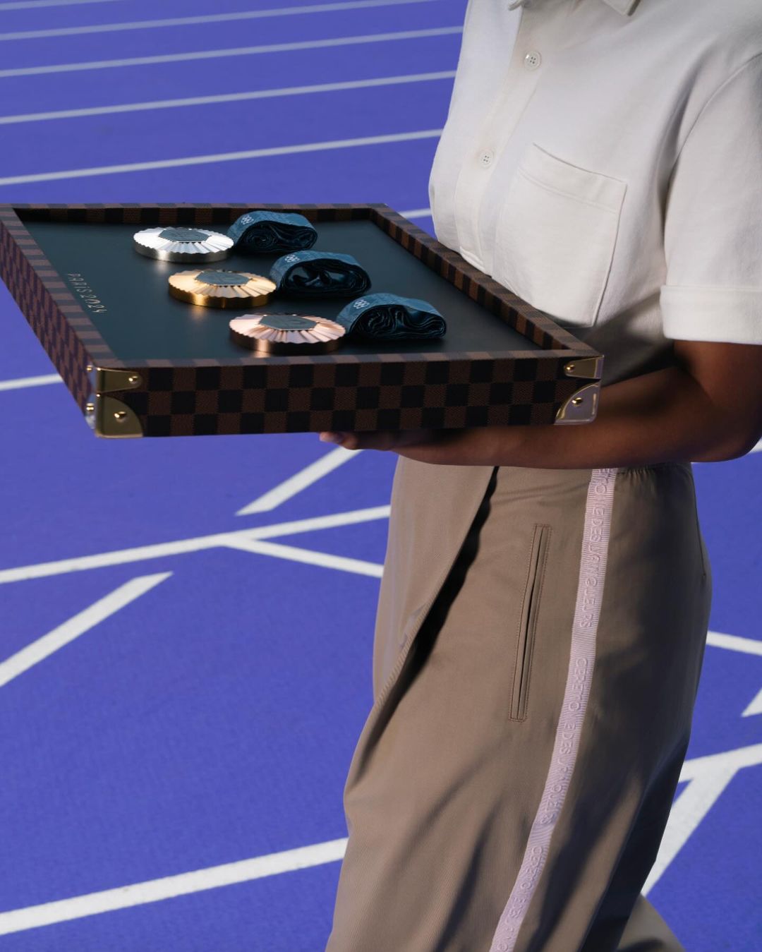 Olympic medal bearer