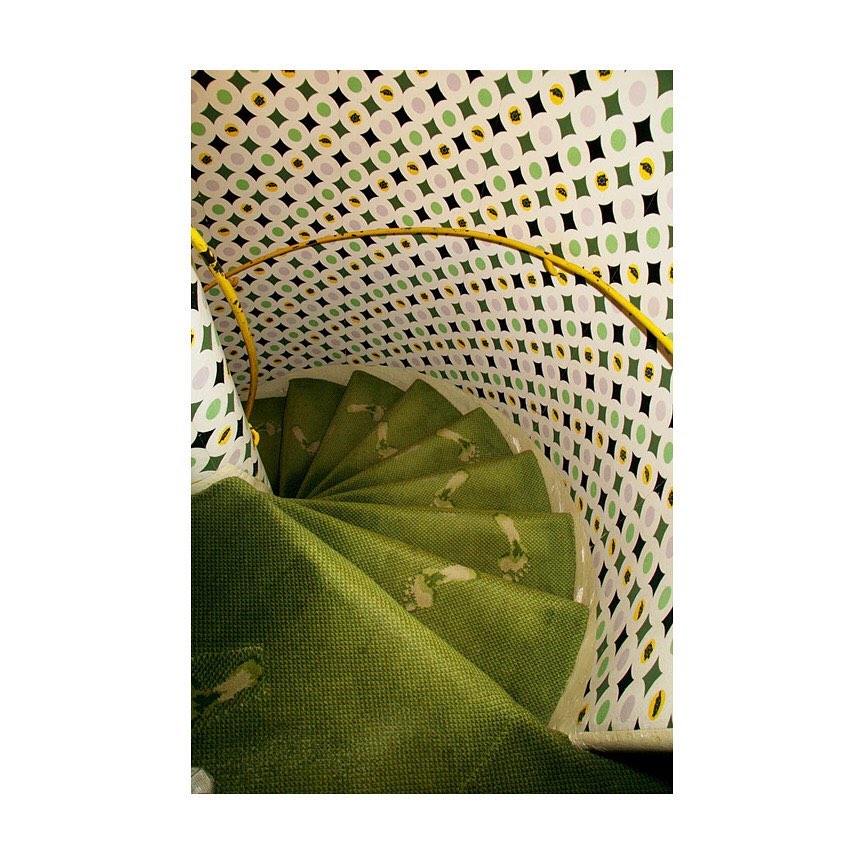 The stairs of Edward James' West Sussex home