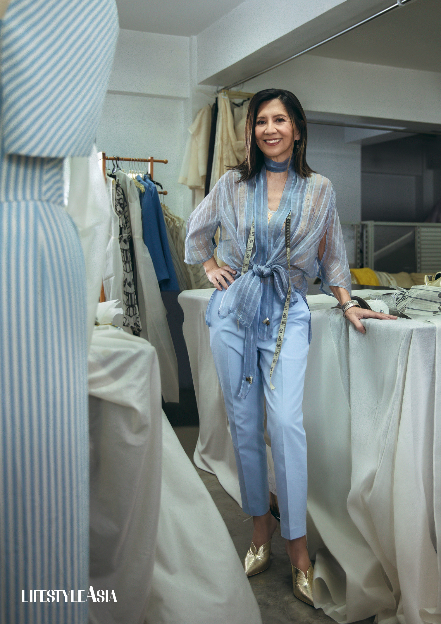 Lulu Tan-Gan with an outfit from LULU TAN-GAN