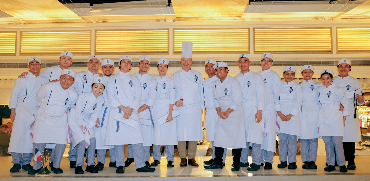 Chef Cyrille with students from Le Cordon Bleu Ateneo de Manila Institute