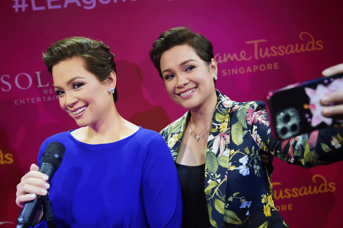 Lea Salonga's wax figure sports her beloved "workhorse" dress designed by her dear friend, Rajo Laurel