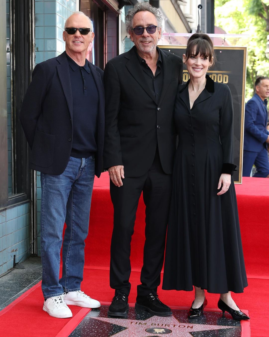 Michael Keaton, Tim Burton, and Winona Ryder