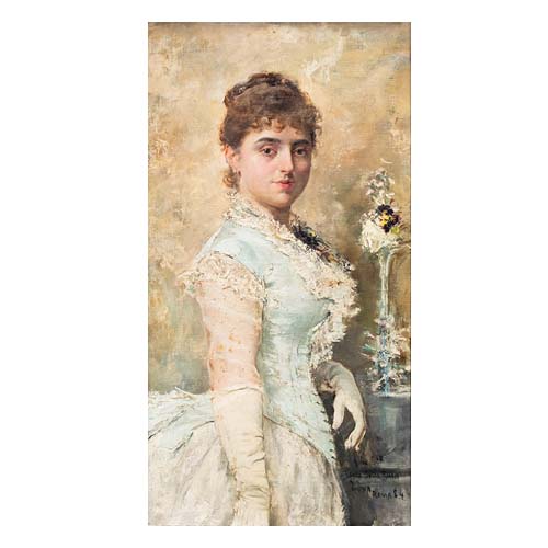 Juan Luna Portrait of Adele della Rocca