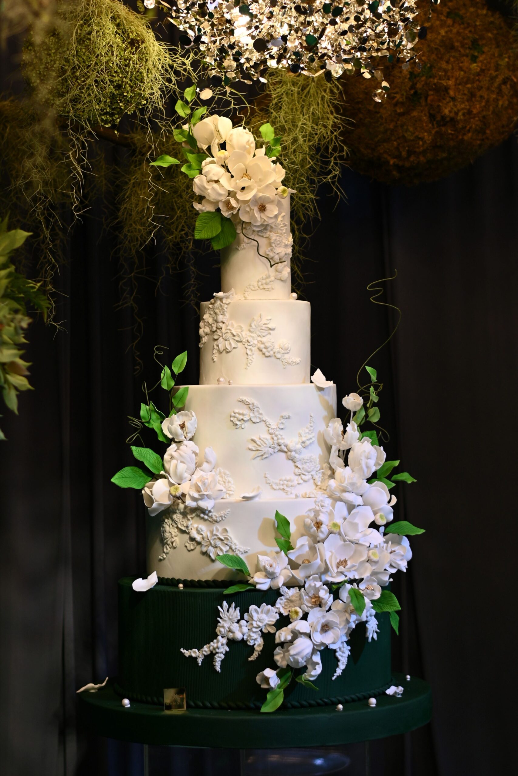 A wedding cake from Teddy Manuel's booth