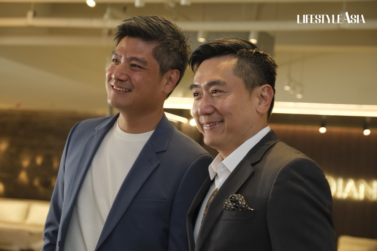 The Tile Gallery vice president Raymund Hing and president Kenneth Hing