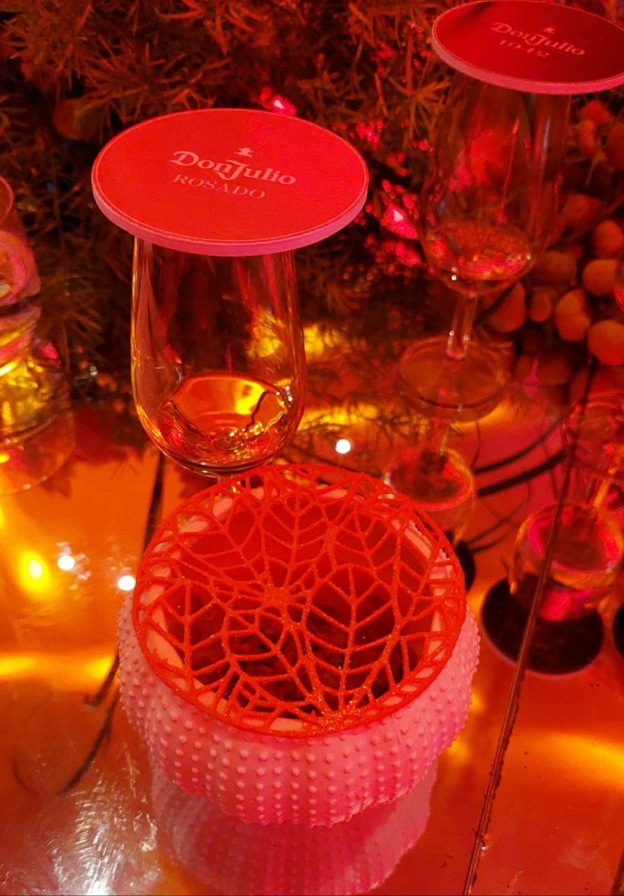 Dishes from the four-course tequila tasting dinner included Ceviche De Atum, Chicken Coxinha,  Smoked Wagyu Picahna, and  Creamy Don Julio Flambe Lifestyle