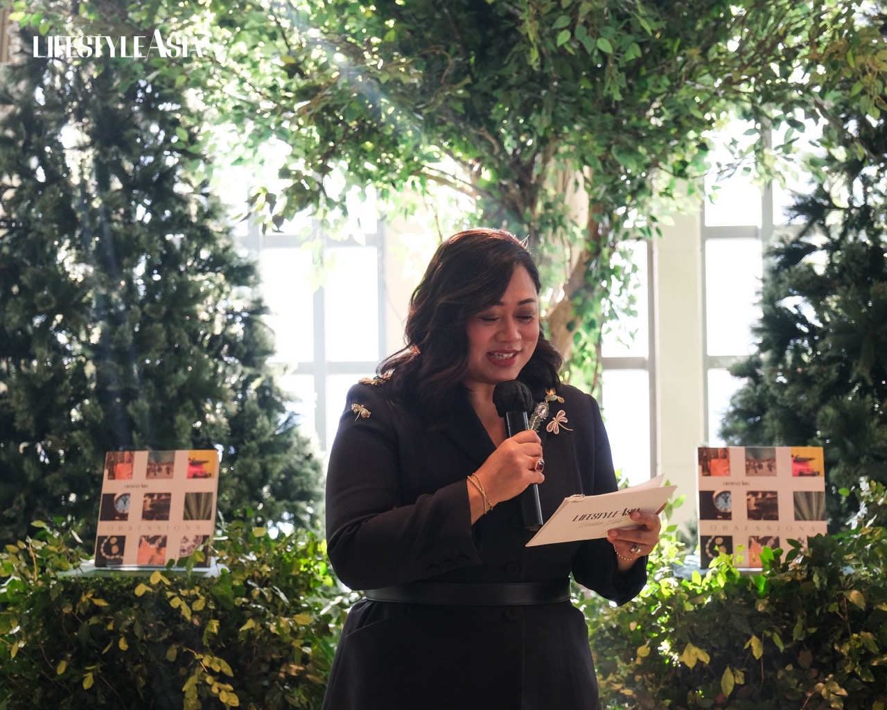 Lifestyle Asia editor-in-chief Candy Dizon delivers a touching speech thanking her team, and the brand’s readers and partners for all their support Lifestyle Asia Garden Gala