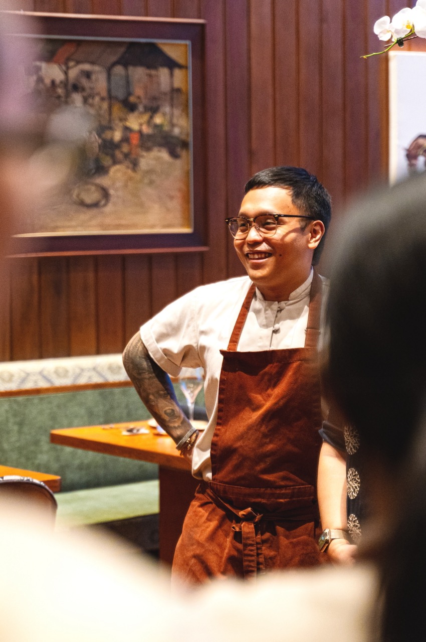 Chefs John Kevin Navoa and Thirdy Dolatre, and sommelier Erin Ganuelas-Recto