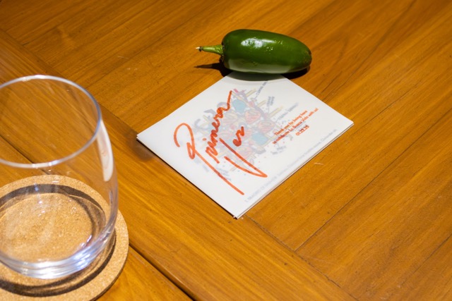 Some of the illustrated cards made by Chef Alex for the special preview